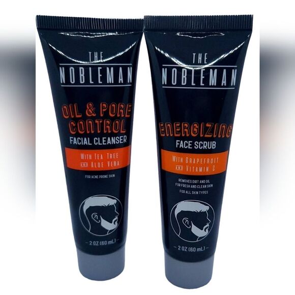 The Nobleman Men's Skin Care Travel Set | Facial Acne Cleanser & Face Scrub New - Picture 2 of 9